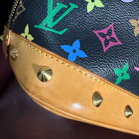 Louis Vuitton x Takashi Murakami Black Monogram Canvas Alma PM EUC 💎PHENOMENAL💎 - Picture 16 of 16